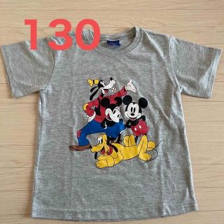 【中古】ディズニー Tシャツ グレー 130(Tシャツ/カットソー)