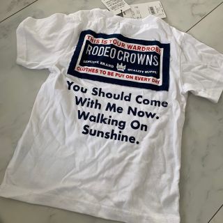 ロデオクラウンズワイドボウル(RODEO CROWNS WIDE BOWL)のRODEO   ロゴ　キッズ　Tシャツ　Ｌ　新品タグ付(Tシャツ/カットソー)