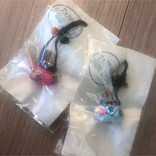 台湾　土産　ハンドメイド　ストラップ　２つセット(キーホルダー)