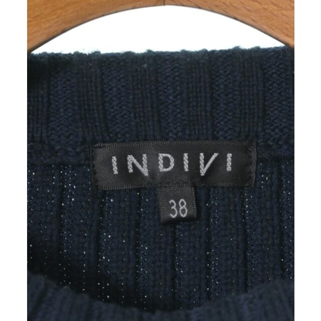 INDIVI インディヴィ ニット・セーター 38(M位) 紺