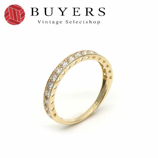 K18YG 指輪 リング 日本サイズ約11.5号 イエローゴールド 約1.4g ダイヤモンド 17P 0.50ct 小物 アクセサリー ジュエリー レディース 女性 Accessories ring gold diamond