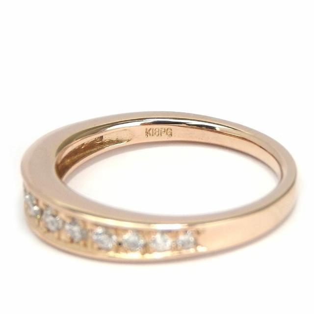 K18PG 指輪 リング 日本サイズ約11.5号 ピンクゴールド 約3.5g ダイヤモンド 0.30ct 小物 アクセサリー ジュエリー レディース 女性 Accessories ring gold diamond 2