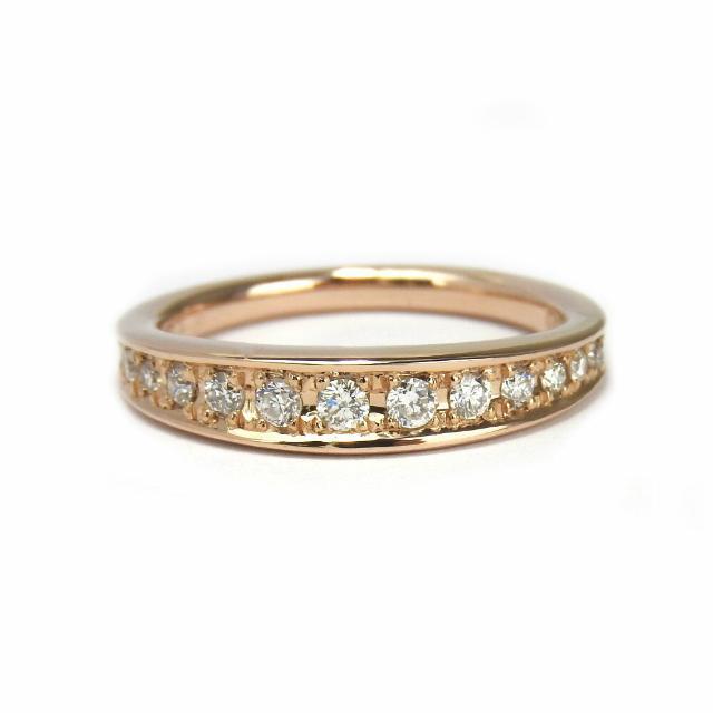 K18PG 指輪 リング 日本サイズ約11.5号 ピンクゴールド 約3.5g ダイヤモンド 0.30ct 小物 アクセサリー ジュエリー レディース 女性 Accessories ring gold diamond 5