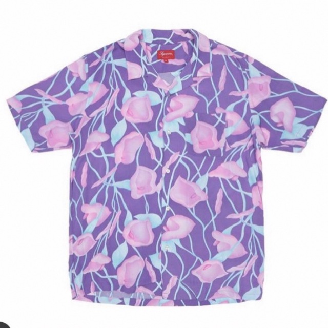 Supreme - サイズM Supreme Lily Rayon Shirt Purple 新品の通販 by
