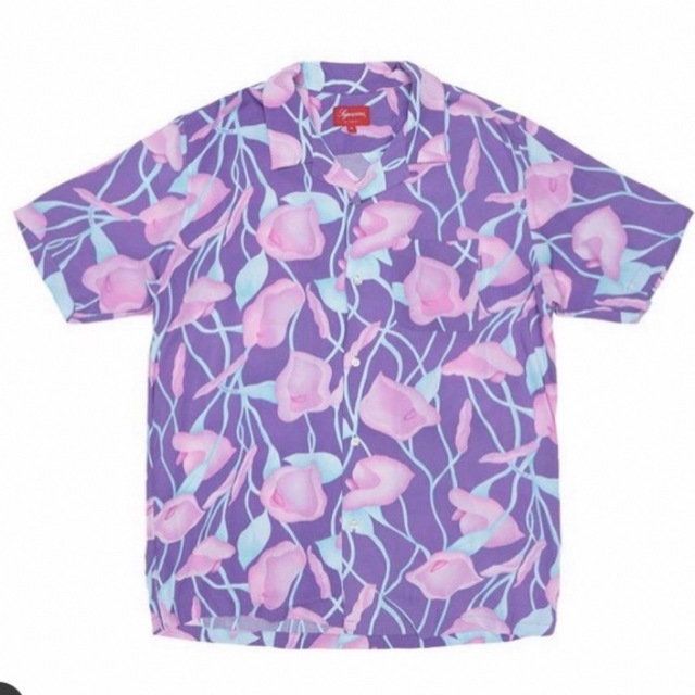 Supreme(シュプリーム)のサイズM Supreme Lily Rayon Shirt Purple 新品 メンズのトップス(シャツ)の商品写真