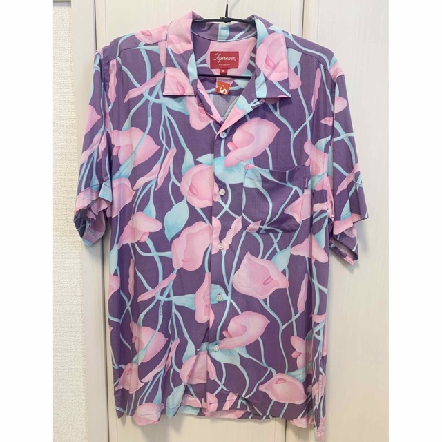 Supreme - サイズM Supreme Lily Rayon Shirt Purple 新品の通販 by ...