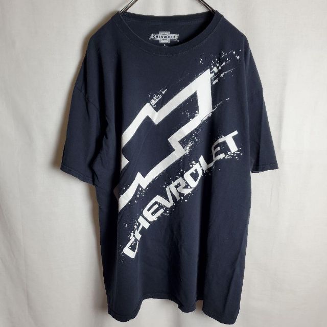 Chevrolet(シボレー)のChevrolet　シボレー　アメリカ　企業　ロゴ　プリント　Tシャツ　古着 メンズのトップス(Tシャツ/カットソー(半袖/袖なし))の商品写真