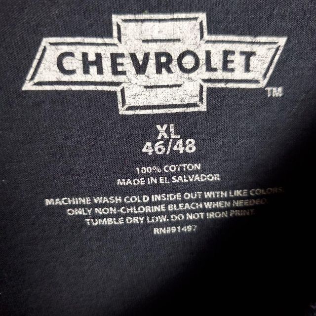 Chevrolet(シボレー)のChevrolet　シボレー　アメリカ　企業　ロゴ　プリント　Tシャツ　古着 メンズのトップス(Tシャツ/カットソー(半袖/袖なし))の商品写真