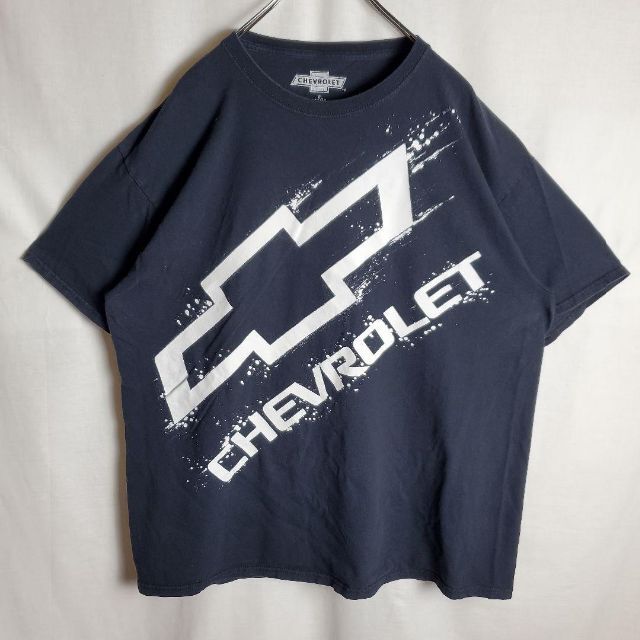 Chevrolet(シボレー)のChevrolet　シボレー　アメリカ　企業　ロゴ　プリント　Tシャツ　古着 メンズのトップス(Tシャツ/カットソー(半袖/袖なし))の商品写真