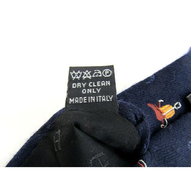 AIGNER(アイグナー)のアイグナー ブランドネクタイ 総柄 ロゴグラム柄 シルク ウール イタリア製 メンズ ネイビー AIGNER メンズのファッション小物(ネクタイ)の商品写真
