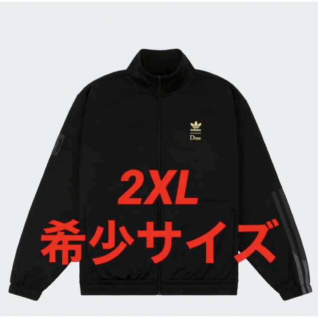 トップス黒 2XL adidas  Dime スーパーファイヤー トラック トップ