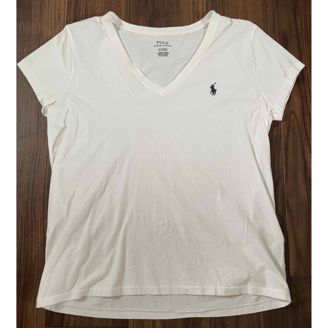 POLO RALPH LAUREN(ポロラルフローレン)のポロ　Tシャツ　半袖　Vネック レディースのトップス(Tシャツ(半袖/袖なし))の商品写真