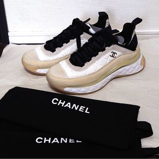 値下げ❗️シャネル　CHANEL ツイードチェック　スニーカー　37