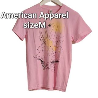 アメリカンアパレル(American Apparel)のWOMEN'S レディースAmerican Apparel sizeM ピンク(Tシャツ(半袖/袖なし))