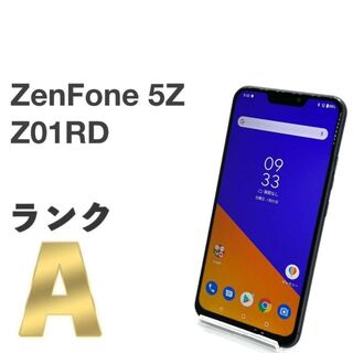 エイスース(ASUS)の美品 ASUS ZenFone 5Z Z01RD ブラック SIMフリー ㊷(スマートフォン本体)