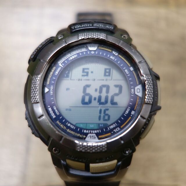 カシオ CASIO PRO TREK PRW-1000LJ プロトレック 10BAR 気圧 温度 高度 方位 腕時計 ソーラー充電式 デジタル メンズ