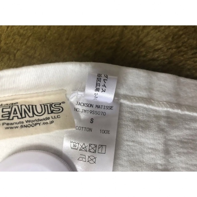 JACKSON MATISSE(ジャクソンマティス)のジャクソンマティス　スヌーピー　リンガーTシャツ　S メンズのトップス(Tシャツ/カットソー(半袖/袖なし))の商品写真