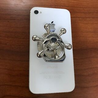 【大特価】ハンドスピナー 付 バンカーリング iPhone シルバー　(その他)