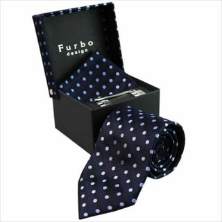 フルボ(Furbo)のフルボ デザイン Furbo design ネクタイ 8000851-5 NAVY 4点セット(ネクタイ)