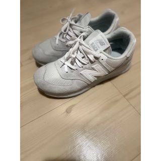 ニューバランス(New Balance)のニューバランス　グレーホワイト 574 27(スニーカー)