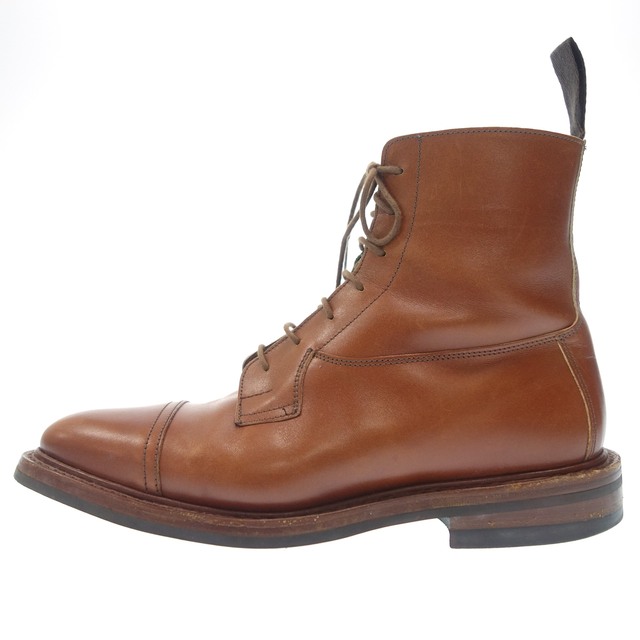 Trickers(トリッカーズ)のトリッカーズ レザーブーツ レースアップ M7242 茶【AFC23】【中古】 メンズの靴/シューズ(ブーツ)の商品写真