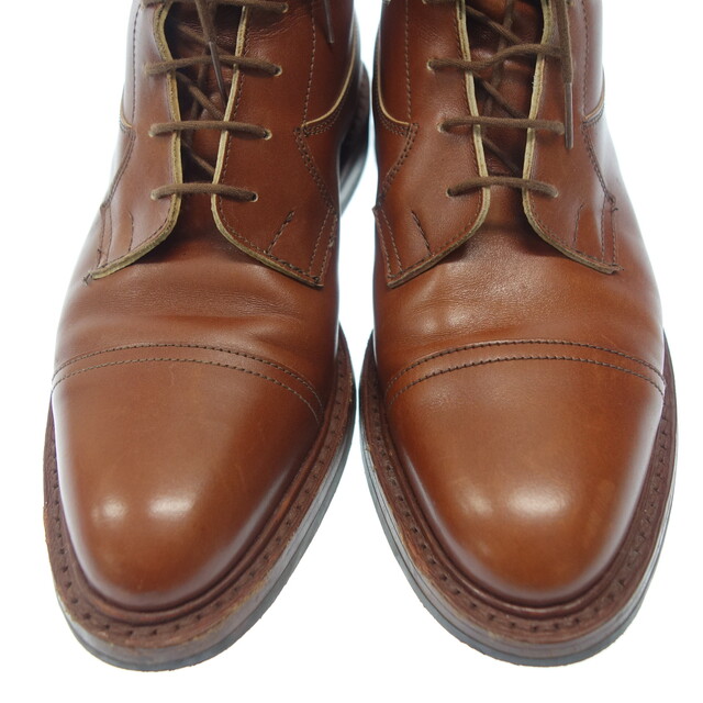 Trickers(トリッカーズ)のトリッカーズ レザーブーツ レースアップ M7242 茶【AFC23】【中古】 メンズの靴/シューズ(ブーツ)の商品写真