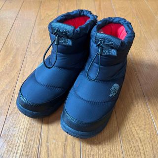 ザノースフェイス(THE NORTH FACE)の美品　THE NORH FACE スノーブーツ　黒　ロゴカーキ　ノースフェイス(ブーツ)