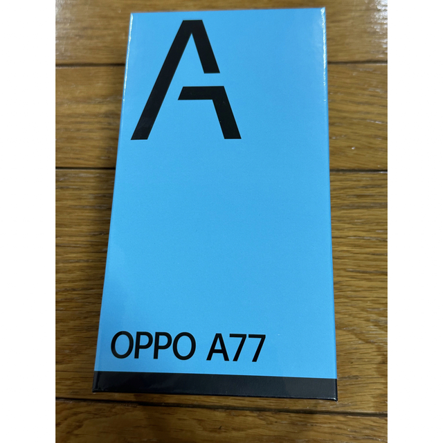 【新品未開封】OPPO A77 ブルー simフリースマートフォン/携帯電話