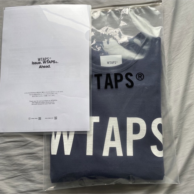 21SS WTAPS BANNER SS COTTON NAVY XL 3