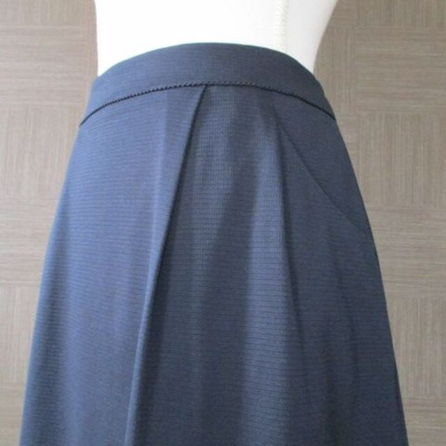 新品 組曲 濃紺 ネイビー ロングスカート 5 オンワード樫山 大きいサイズ