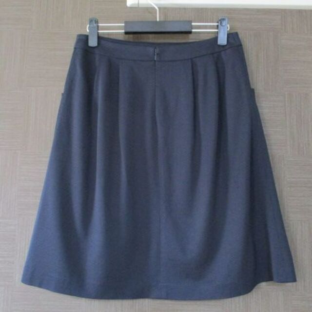 新品 組曲 濃紺 ネイビー ロングスカート 5 オンワード樫山 大きいサイズ