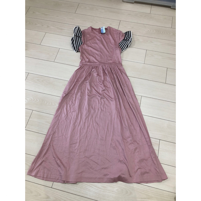 ボーダズアットバルコニー　RUFFLED MAXI DRESS