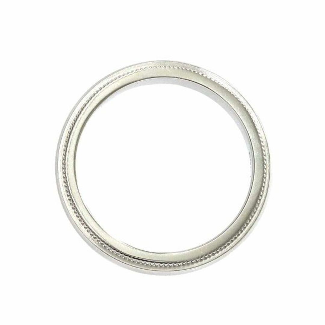 ティファニー TIFFANY&CO. ミルグレイン 7.5号 リング 幅3mm Pt プラチナ 指輪 VLP 90188777
