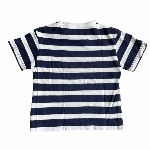 MUJI (無印良品)(ムジルシリョウヒン)の無印良品　ボーダーTシャツ キッズ/ベビー/マタニティのベビー服(~85cm)(Ｔシャツ)の商品写真