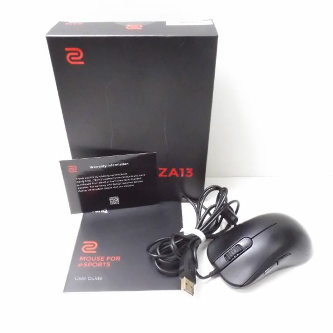 美品 BenQ ベンキュー ZOWIE ZA13 ゲーミングマウス For E-Sports 1点 ブラック 有線 eスポーツ ゲーム PC周辺機器 HU437C 