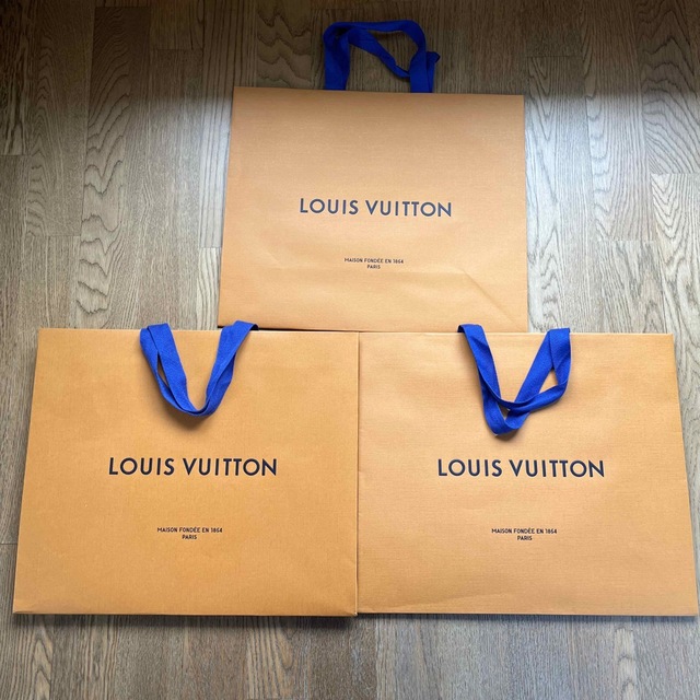 LOUIS VUITTON(ルイヴィトン)のルイヴィトン　紙袋（中）3枚 レディースのバッグ(ショップ袋)の商品写真