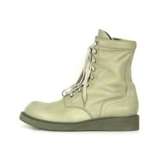 リックオウエンス(Rick Owens)のリックオウエンスRICK OWENS■シャークソールサイドジップレザーブーツ(ブーツ)