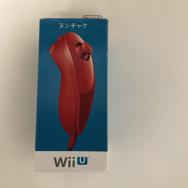 Wii U(ウィーユー)のニンテンドー　wii u ヌンチャク 赤 エンタメ/ホビーのゲームソフト/ゲーム機本体(その他)の商品写真