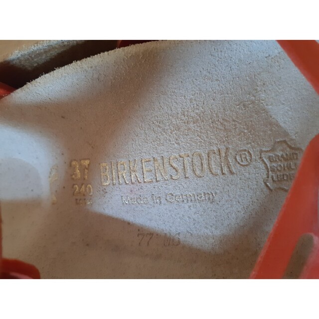 BIRKENSTOCK - ビルケンシュトック サンダル バリ 37 24㎝ 赤 オレンジ ...