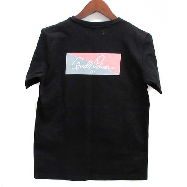アーノルドパーマー Tシャツ カットソー バックボックスロゴ 半袖 ブラック M | フリマアプリ ラクマ