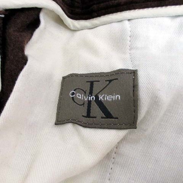 ck Calvin Klein(シーケーカルバンクライン)のカルバンクラインシーケー 太畝 コーデュロイ パンツ ブラウン 茶 28 日本製 メンズのパンツ(スラックス)の商品写真