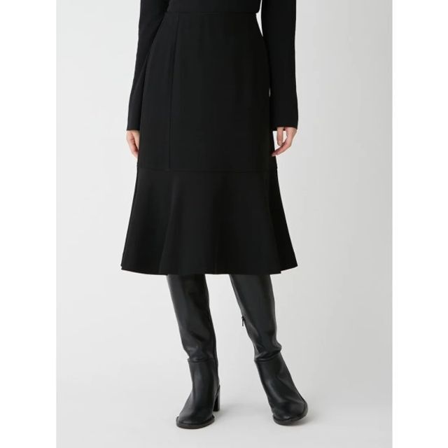 Mila Owen(ミラオーウェン)の切替えデザインマーメイドスカート 　ブラック　１ レディースのスカート(ひざ丈スカート)の商品写真