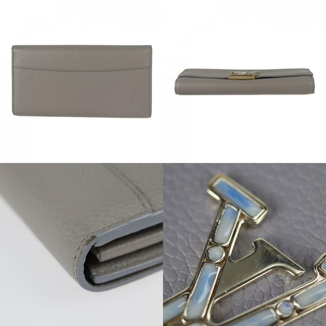 LOUIS VUITTON(ルイヴィトン)のLOUIS VUITTON ルイ ヴィトン  ポルトフォイユ カプシーヌ 長財布 M80928 トリヨンレザー   STEEPLE GREY スティープル グレイ グレー系 ゴールド金具  日本限定 ビトン 【本物保証】 レディースのファッション小物(財布)の商品写真