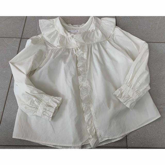 ZARA KIDS(ザラキッズ)のZARA 10 140 フリルブラウス キッズ/ベビー/マタニティのキッズ服女の子用(90cm~)(ブラウス)の商品写真