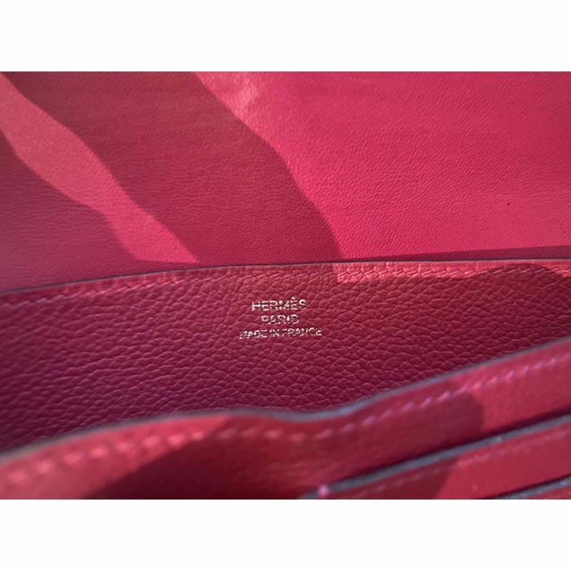HERMES - エルメス ドゴン ピンク マゼンダ 財布 シルバー 刻印 HERMES - エルメス ドゴン ピンク マゼンダ 財布 シルバー 刻印
