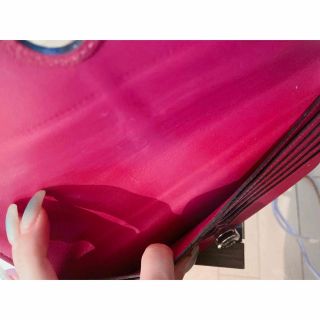 Hermes - エルメス ドゴン ピンク マゼンダ 財布 シルバー 刻印 A
