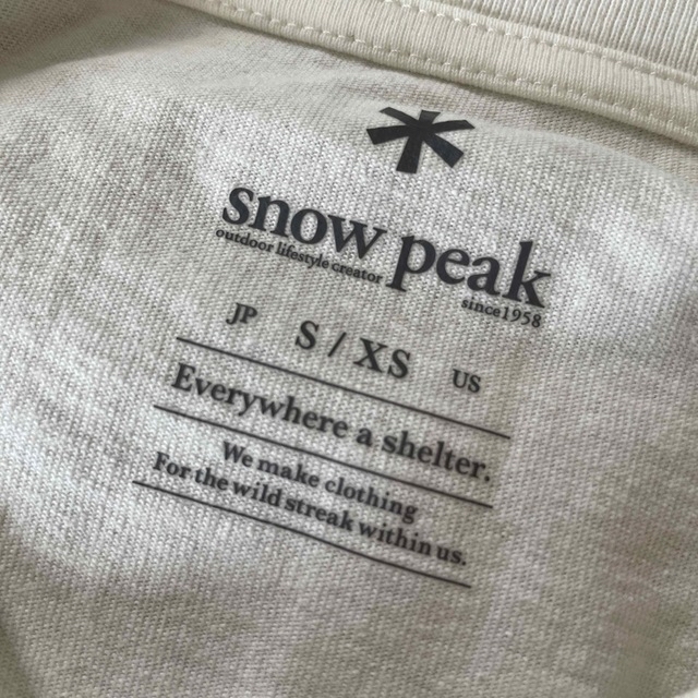 Snow Peak(スノーピーク)のスノーピーク snowpeak Tシャツ レディースのトップス(Tシャツ(半袖/袖なし))の商品写真