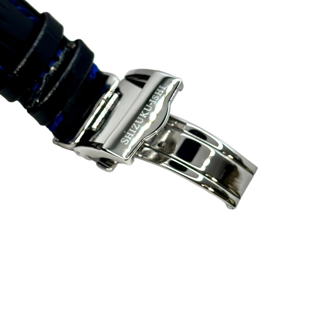 セイコー SEIKO マルチファンクション ブルー文字盤 雫石高級時計工房 オリジナルモデル NC56-500 ステンレススチール×レザー 自動巻き メンズ 腕時計