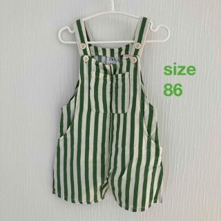 ザラキッズ(ZARA KIDS)のびいまる様専用　ZARA キッズ　リネンブレンドオーバーオール　86㎝(パンツ)