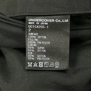 UNDERCOVER アンダーカバー UC1C4205-1 チェック ボンバージャケット 赤系×黒 サイズ2 正規品 / 30878